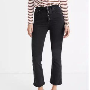 Cali Demi Boot Madewell Jeans Black Button Fly